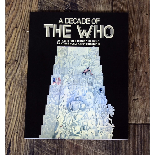 578 - Pete Townshend (The Who) - autographed copy of 'A Decade of The Who', signed by Pete Townshend to th... 