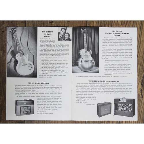 477 - Rare original 1954 Gibson electric guitar product catalogue* The Alan Rogan Collection... 