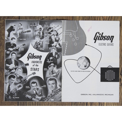 477 - Rare original 1954 Gibson electric guitar product catalogue* The Alan Rogan Collection... 