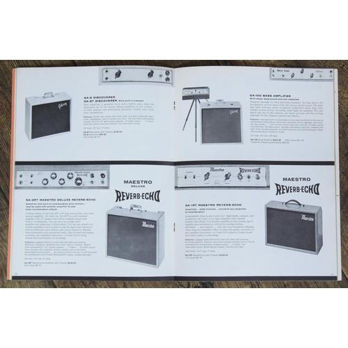 492 - Original 1962 Gibson guitar and amplifier full line product catalogue, presented in very good condit... 