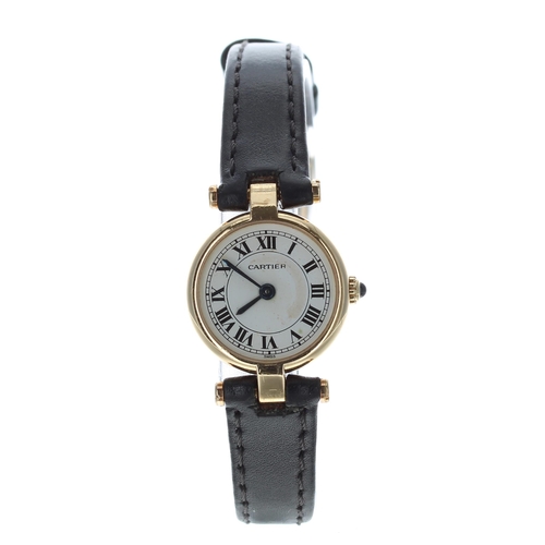 91 - Cartier Vendome 18ct lady's wristwatch, reference no. 2869, serial no. 866xxx, circa 1990, cal. 157 ... 