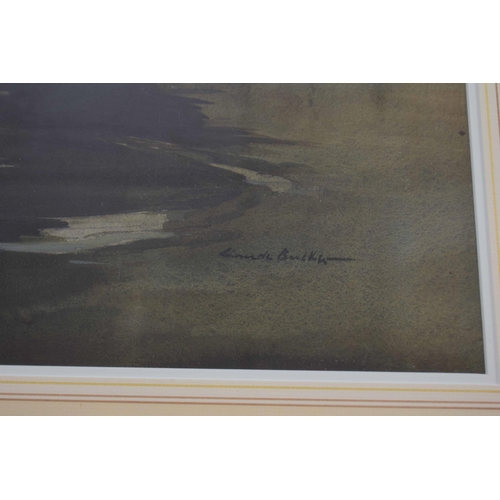 942 - Claude Henry Buckle RI, RSMA (1905-1973) - 'Washing Day', a girl hanging out washing beside a buildi... 