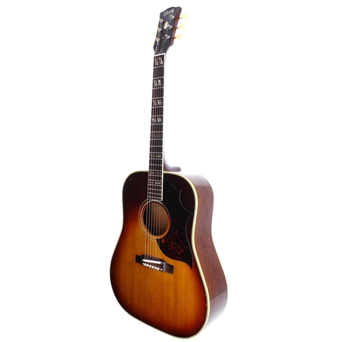 73 - 1964 Gibson Southern Jumbo acoustic guitar, made in USA; Back and sides: mahogany, light checking, l... 