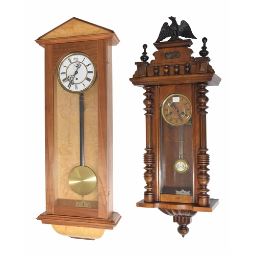 2612 - Vienna single weight regulator wall clock, the 6.25