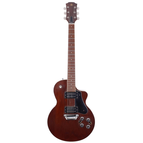 206 - 1972 Yamaha SG-45 electric guitar, made in Japan; Body: walnut finish, lacquer cracking and blemishe... 