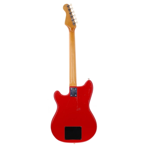 211 - Hofner Colorama 1 electric guitar, made in Germany, circa 1964; Body: red finish, finish loss, dings... 