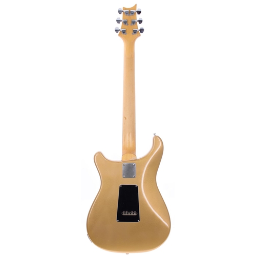 212 - 1991 Paul Reed Smith (PRS) EG4 electric guitar, made in USA; Body: metallic gold finish, various din... 