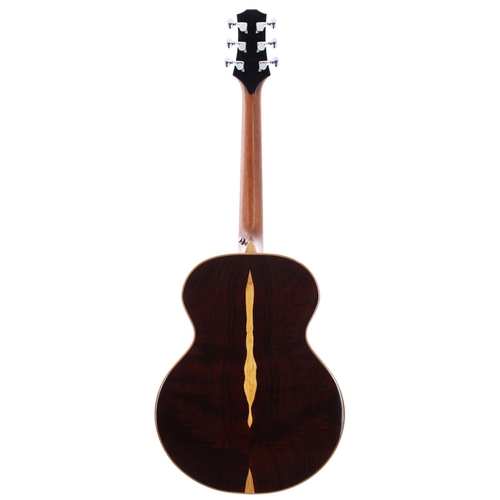 221 - 2015 Tim McKnight Mini Mac electro-acoustic guitar, made in USA; Back and sides: cocobolo; Top: Enge... 