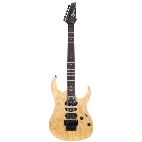 234 - 1997 Ibanez RG548 electric guitar, made in Japan; Body: natural finished ash; Neck: maple; Fretboard... 