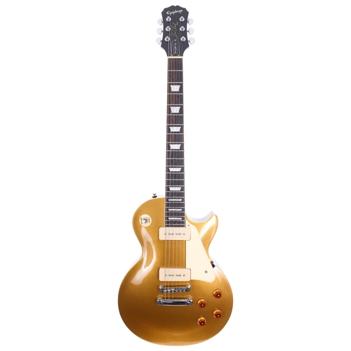 235 - 2005 Epiphone '56 Gold Top Les Paul electric guitar, made in Korea; Body: gold top finish; Neck: goo... 