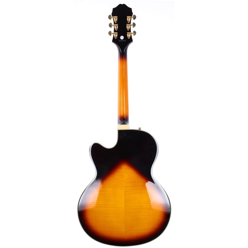 237 - 2014 Epiphone Joe Pass Emperor II electric guitar, made in Indonesia; Body: sunburst finish; Neck: g... 