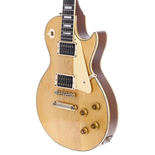 91 - 1970 Gibson Les Paul Custom electric guitar, made in USA; Body: natural stripped finish, buckle scra... 