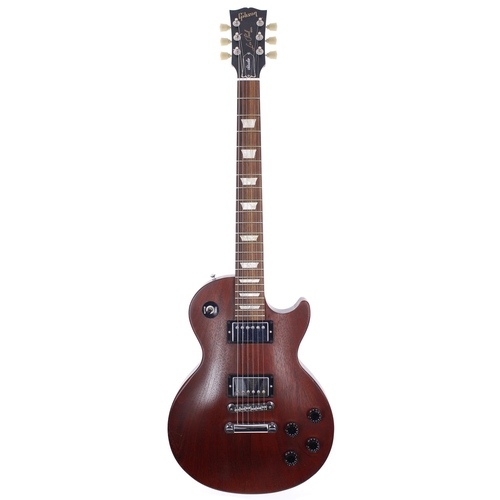 93 - 2008 Gibson Les Paul Studio electric guitar, made in USA; Body: natural mahogany, various dings main... 