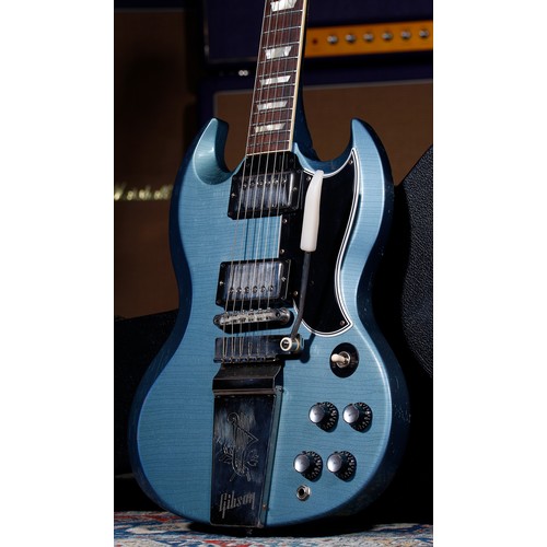 81 - 2021 Gibson Custom Shop Murphy Lab '64 SG Standard electric guitar, made in USA; Body: Pelham blue f... 