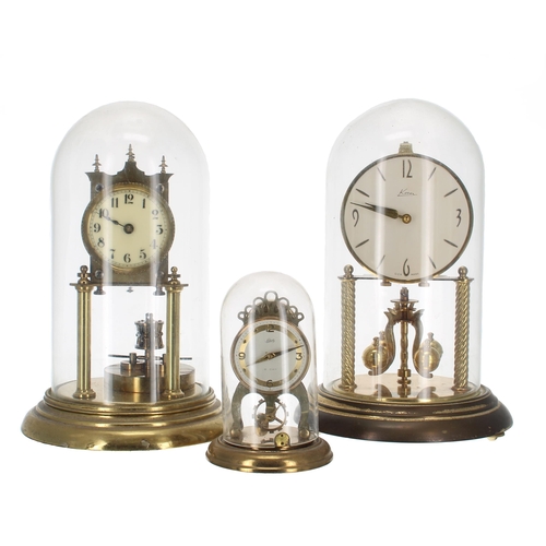 2315 - German torsion brass mantel clock, the 2.75