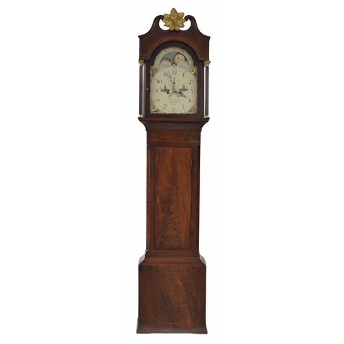 1818 - Mahogany eight day longcase clock, the 13