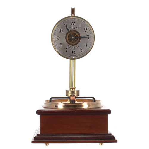 1118 - Frank Holden 'Exact Patent' electromagnetic mantel clock, the 3.5