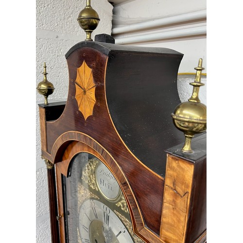 87 - Good George III mahogany 8 day longcase clock, the 11