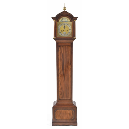 1819 - Good mahogany eight day grandmother clock, the 8