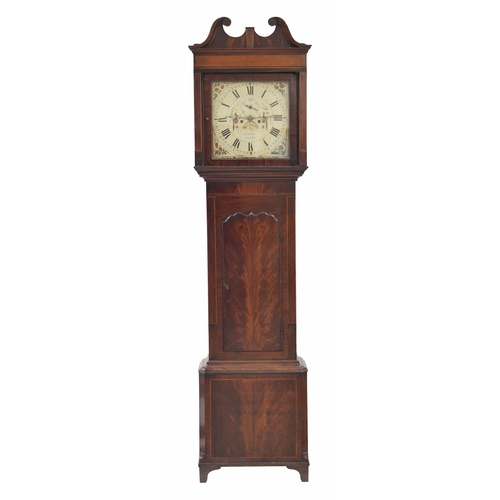 1820 - Mahogany eight day longcase clock, the 14