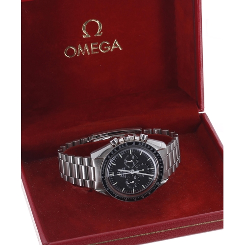 40 - Omega Speedmaster Professional 'Moon' chronograph stainless steel gentleman's wristwatch, reference ... 