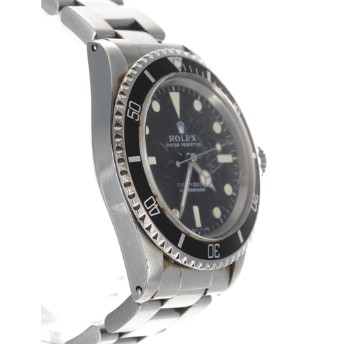 66 - Rolex Oyster Perpetual Submariner stainless steel gentleman's wristwatch, reference no. 5513, serial... 