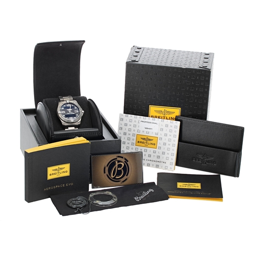 74 - Breitling Aerospace EVO titanium gentleman's wristwatch, reference no. E79363, serial no. 1284xxx, c... 