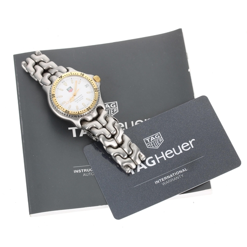 83 - Tag Heuer SEL Chronometer automatic mid-size bi-colour gentleman's wristwatch, reference no. S87.813... 