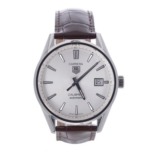 79 - Tag Heuer Carrera Calibre 5 automatic stainless steel gentleman's wristwatch, reference no. WAR211B-... 