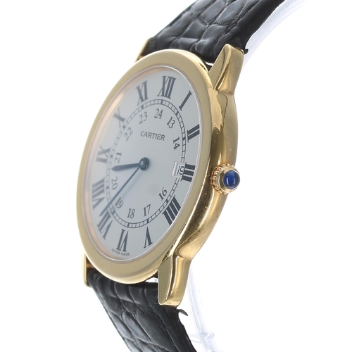 89 - Cartier Ronde Solo 18ct and stainless steel gentleman's wristwatch, reference no. 2988, serial no. 7... 