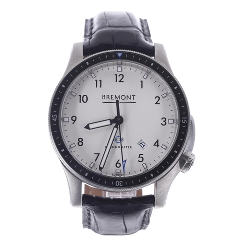 116 - Bremont Boeing automatic chronometer stainless steel gentleman's wristwatch, reference no. BB1-SS/WH... 