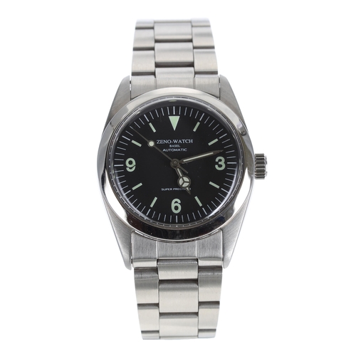 120 - Zeno-Watch Basel Super Precision automatic stainless steel gentleman's wristwatch, ref. ZN-001, blac... 