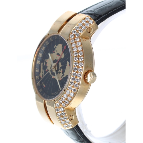 130 - Corum 18ct and diamond automatic gentleman's wristwatch, reference no. 283.254.65, serial no. 581xxx... 