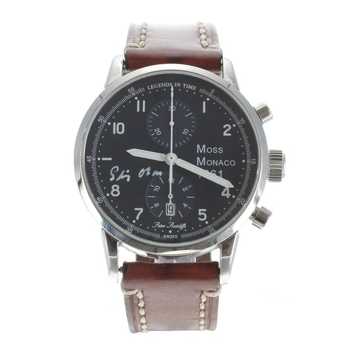 138 - Stirling Moss - Peter Ratcliffe Legends In Time Moss Monaco 1961 automatic chronograph limited editi... 