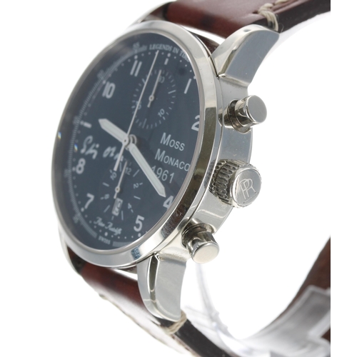 138 - Stirling Moss - Peter Ratcliffe Legends In Time Moss Monaco 1961 automatic chronograph limited editi... 