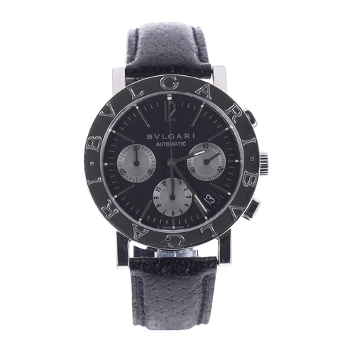 150 - Bvlgari chronograph automatic stainless steel gentleman's wristwatch, reference no. BB 38 SL CH, ser... 