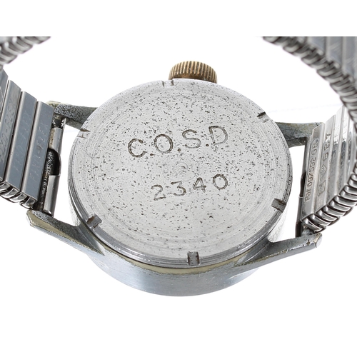 164 - Rare Longines C.O.S.D. British Military Paratroopers 'Tuna Can' gentleman's wristwatch, circa 1940s,... 