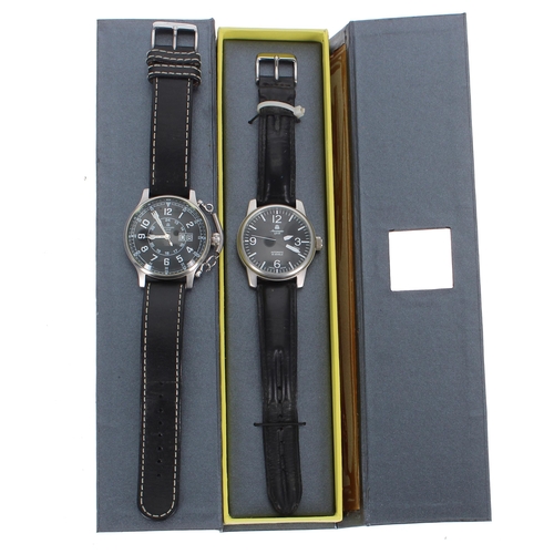 189 - Aeromatic 1912 automatic stainless steel gentleman's wristwatch, 40mm (box); together with an Aeroma... 