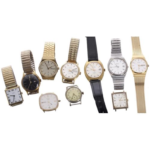 198 - Selection of gentleman's wristwatches to include two Citizen Quartz, Avia, Rotary, Montine automatic... 