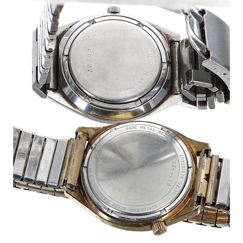 214 - Two Bulova Accutron Railroad Approved gentleman's wristwatches (in need of attention)... 