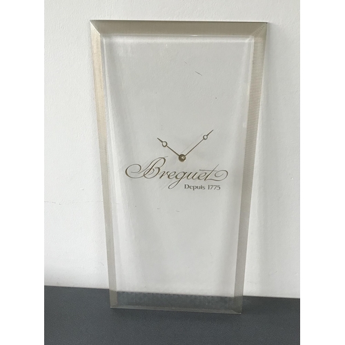 225 - Breguet Perspex display, 22'' high x 10.75'' wide