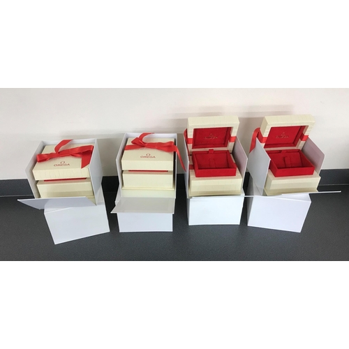 233 - Four Omega jewellery boxes with outer covers