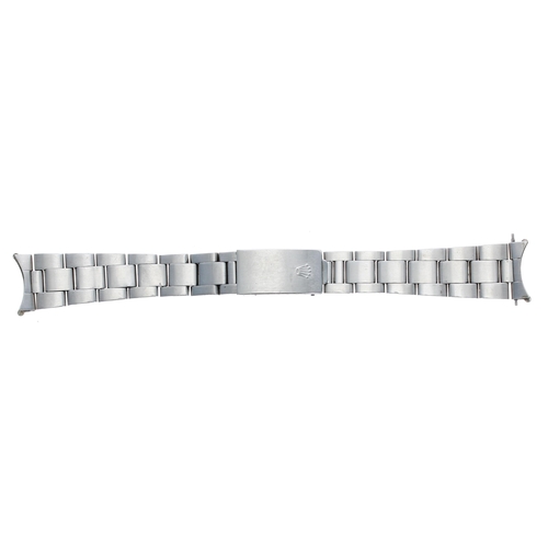 239 - Rolex - Oyster stainless steel wristwatch bracelet, reference 78350, dated 1984, with 557 end links,... 