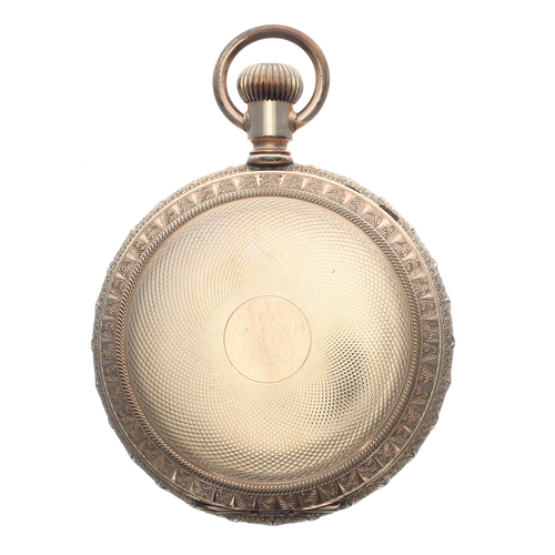 270 - Elgin National Watch Co. gold plated lever set hunter pocket watch, circa 1880, signed adjusted move... 