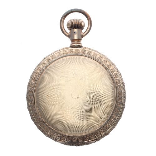 270 - Elgin National Watch Co. gold plated lever set hunter pocket watch, circa 1880, signed adjusted move... 