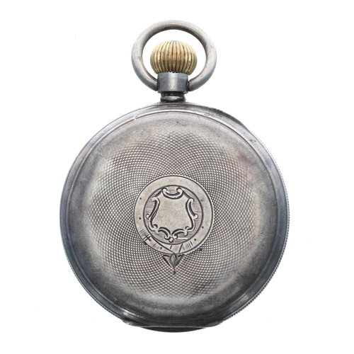 272 - American Waltham 'Hillside' silver lever pocket watch, Birmingham 1896, signed movement, no. 7260833... 