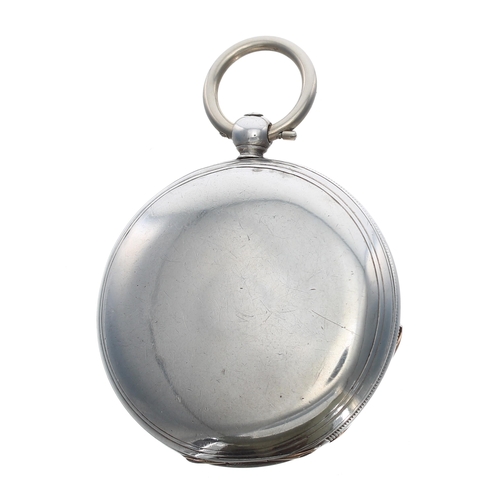 281 - Victorian silver fusee lever hunter pocket watch, London 1853, the gilt movement signed Jas McCabe, ... 