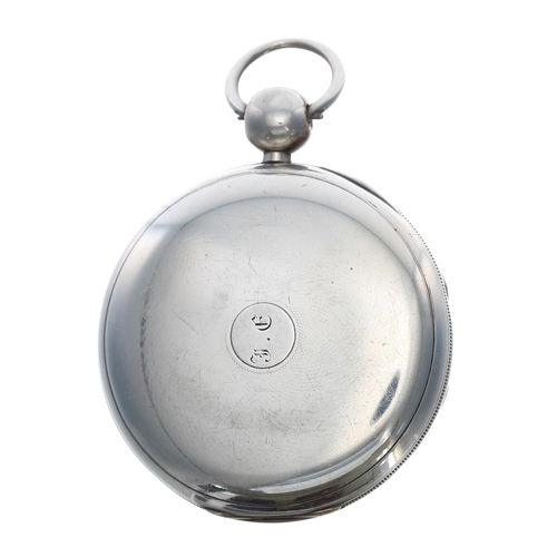 282 - William IV silver fusee lever pocket watch, Chester 1836, the gilt half plate movement signed Townle... 