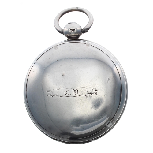 354 - George IV silver fusee cylinder hunter pocket watch, London 1823, the movement signed R. Winch, Read... 