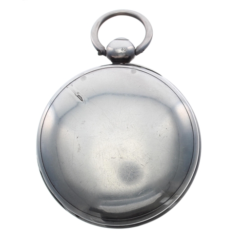 354 - George IV silver fusee cylinder hunter pocket watch, London 1823, the movement signed R. Winch, Read... 